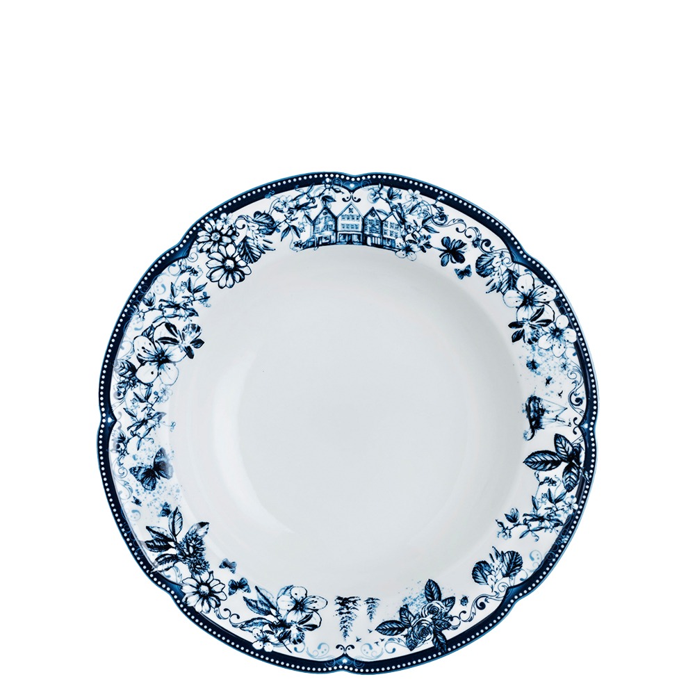 Fjord dyp tallerken 23 cm blå