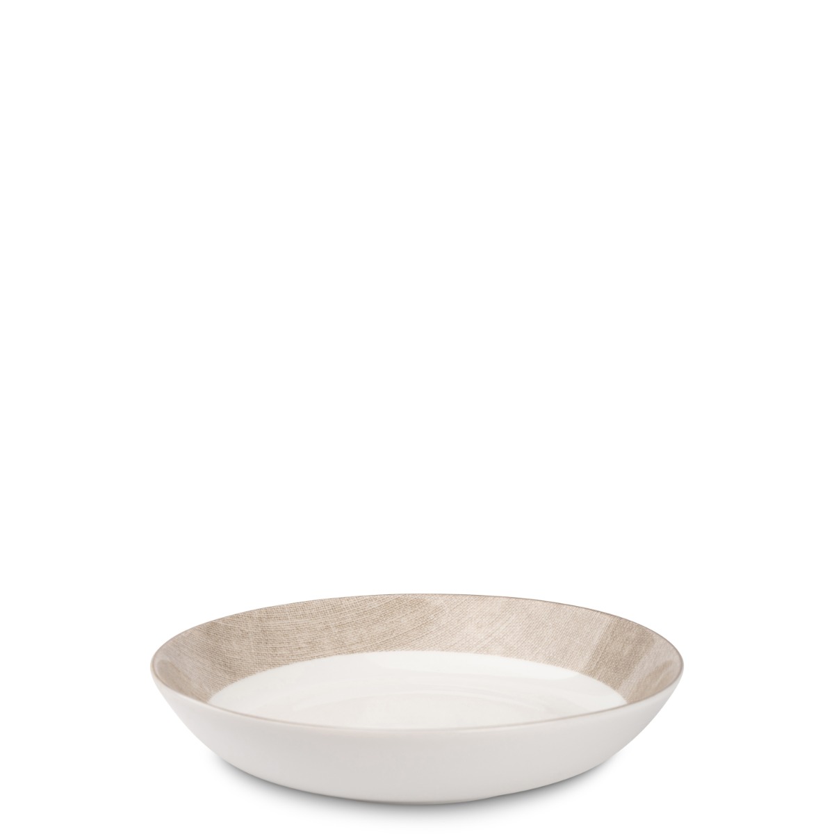 Linen dyp tallerken 20 cm Beige