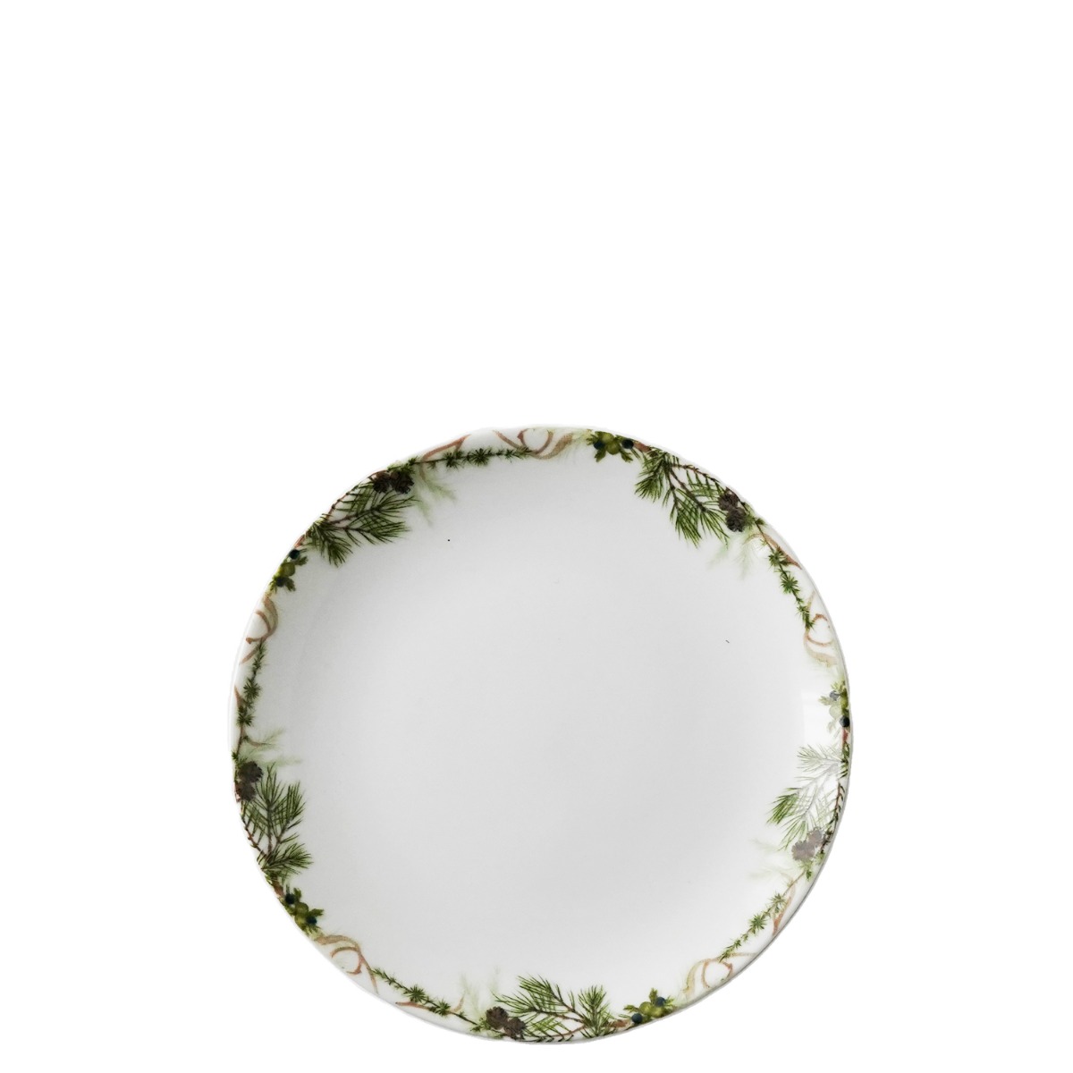 Nostalgi - Asjett 14 cm Hvit, grønn