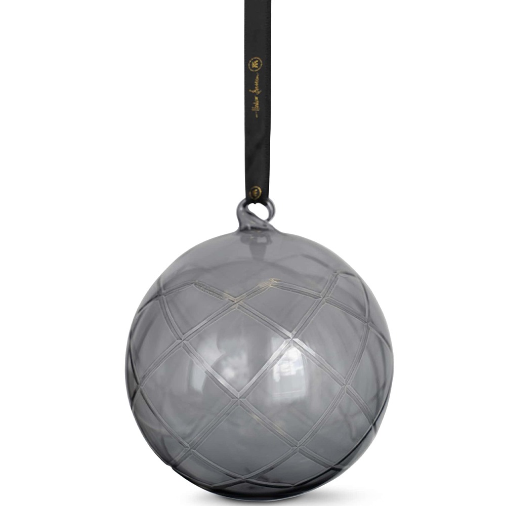 Lux dekorkule koksgrå 12 cm