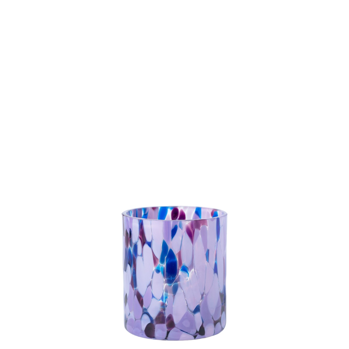 Swirl drikkeglass/telykt lilla