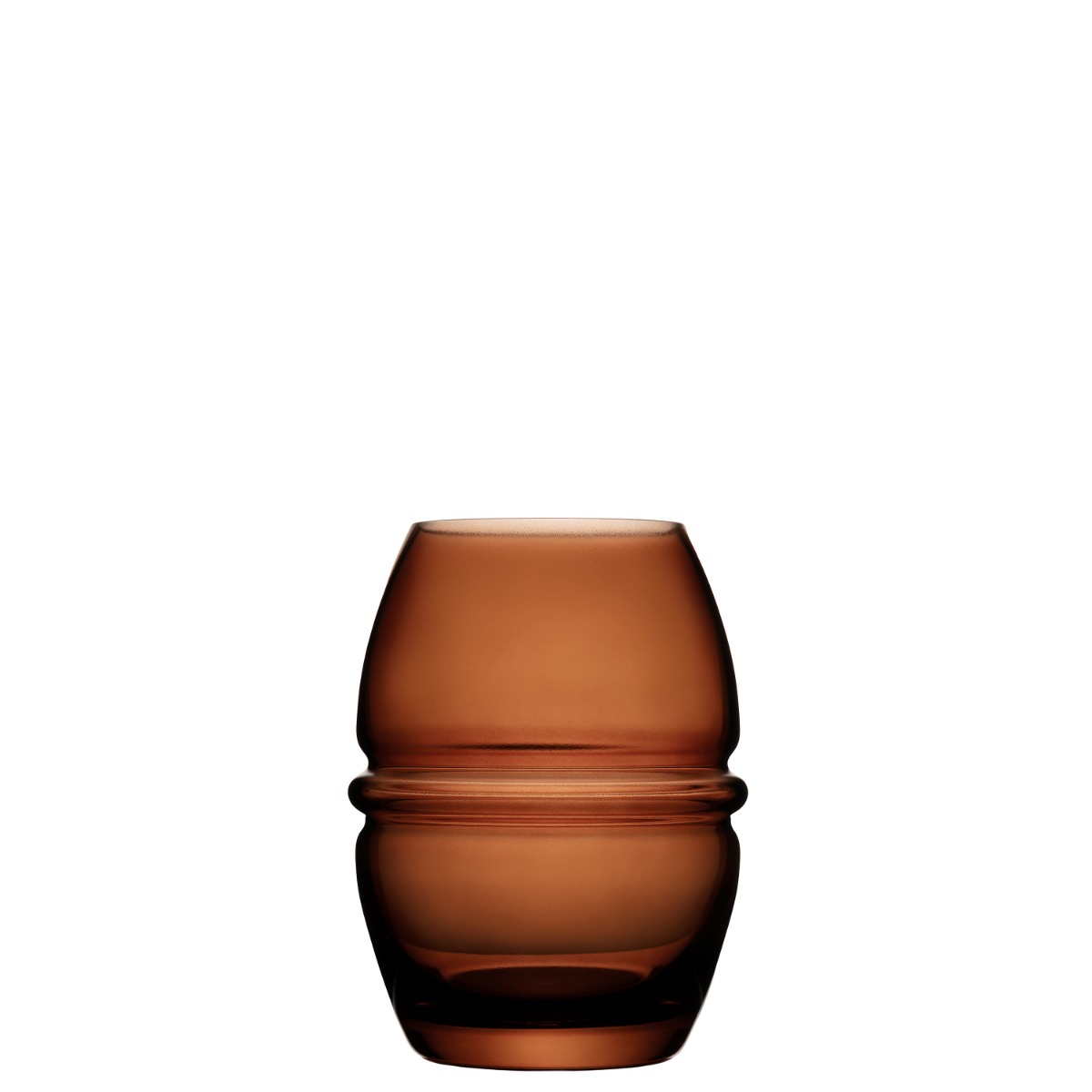 The Barrel vase/lykt liten brun