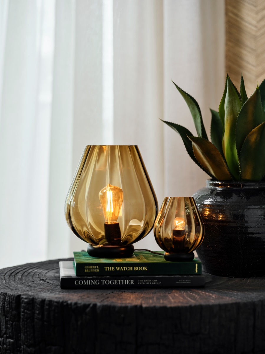 Rocks XO bordlampe liten caramel