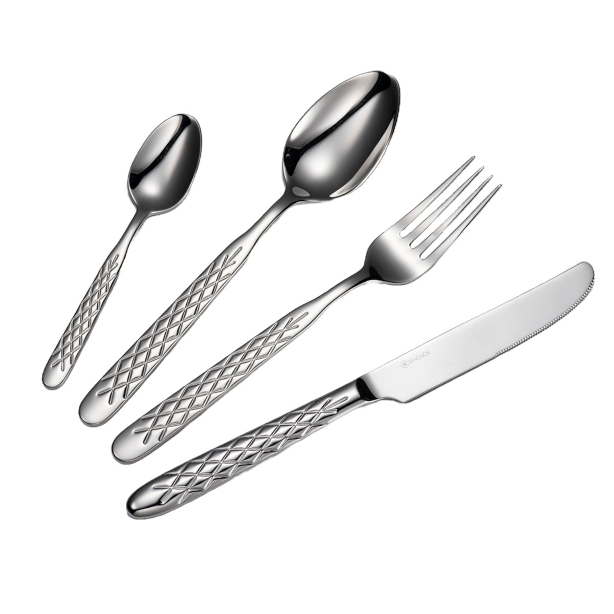 August - Bestikksett 16 deler stål