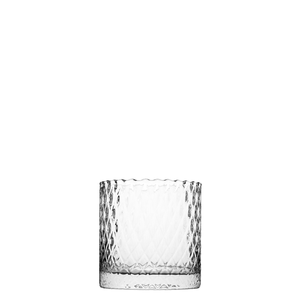 Harlekin lykt/vase liten klar