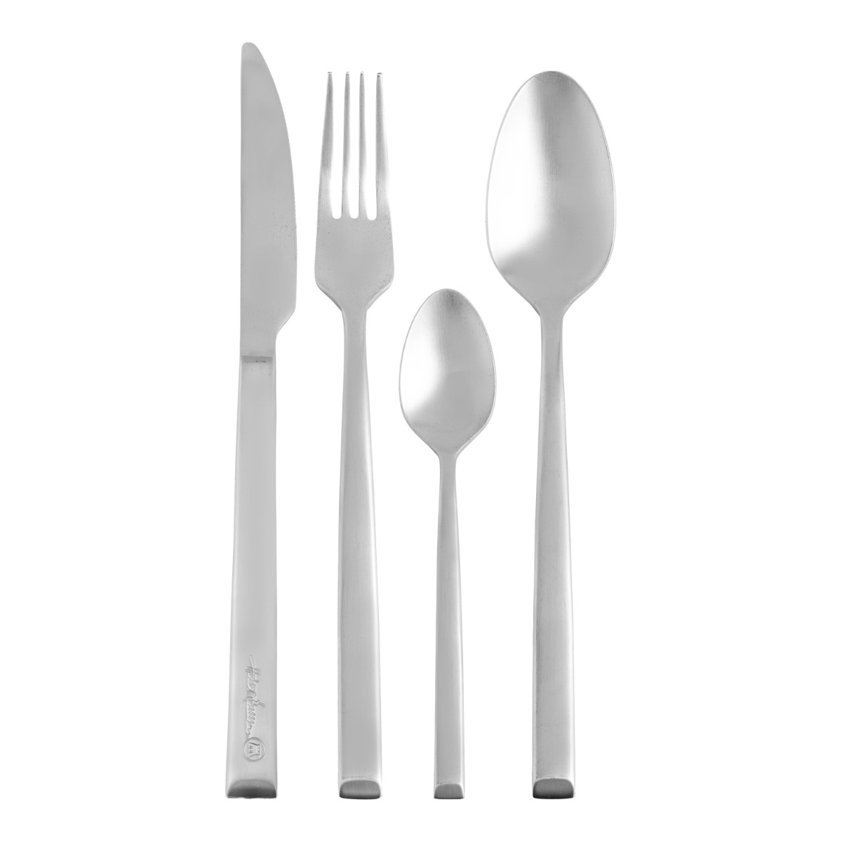 Pure Steel 24-delers bestikk i matt stål     